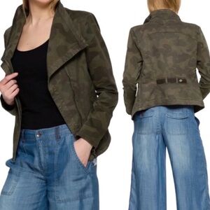 Marrakech Anthropolgie Women's Olive Camo Utility Jacket size XS